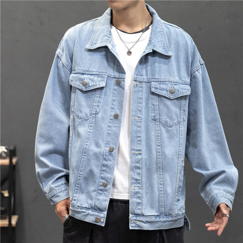 Men'S Fashion Overalls - New Denim Jacket uomo Vintage Jean