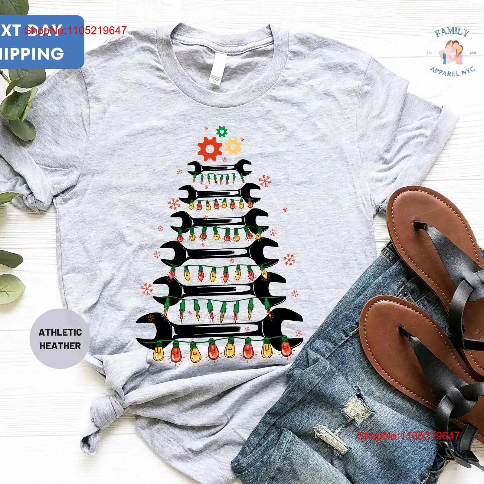 Men'S Fashion Garage - Maglietta con stampa albero di Natale