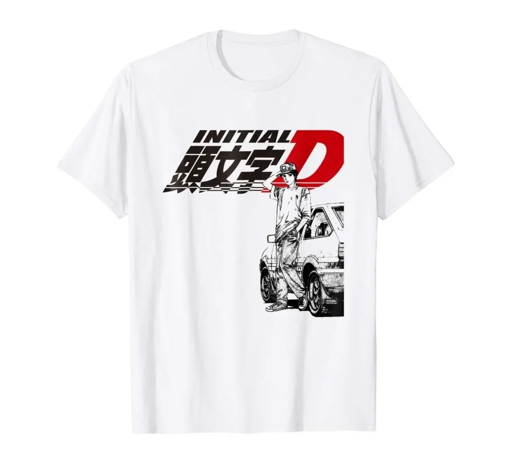 Men'S Fashion Websites - Maglietta Initial D, T-shirt estiva alla