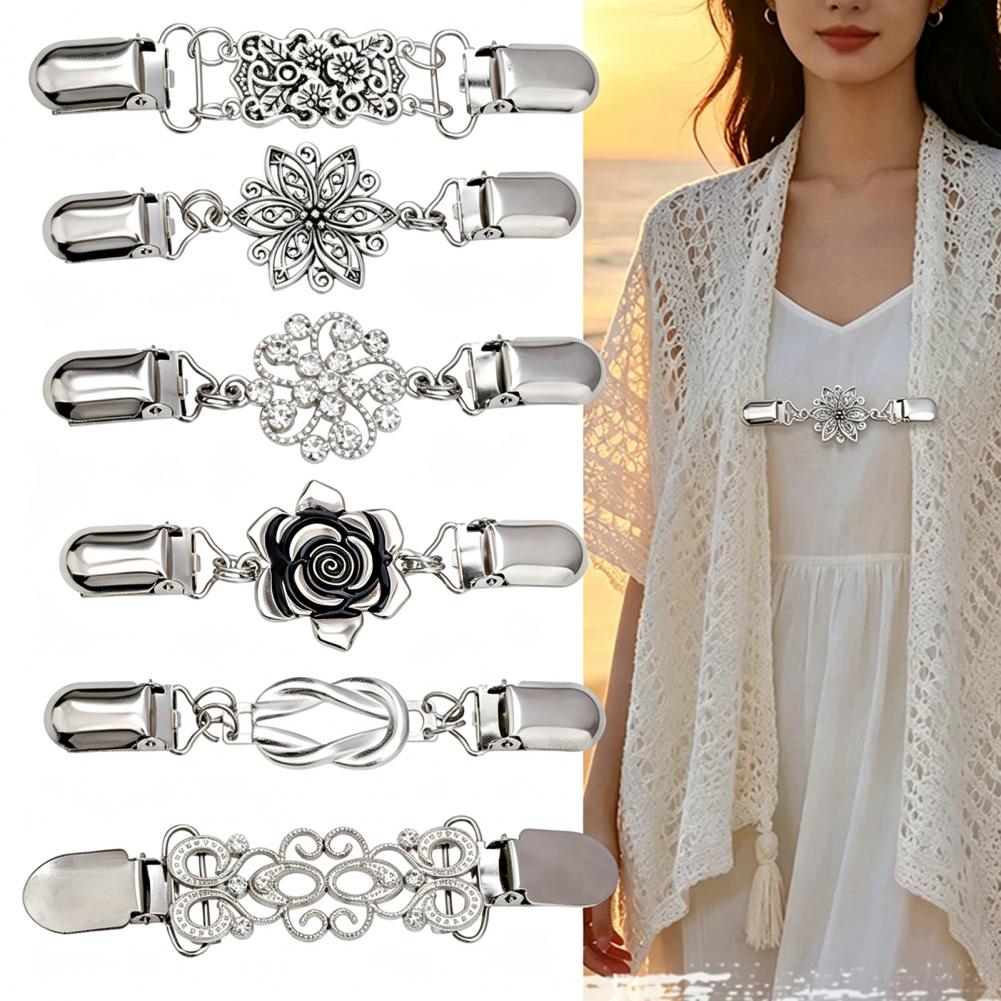 Men Fashion Elegant - Clip per Cardigan da Donna, Fermagli