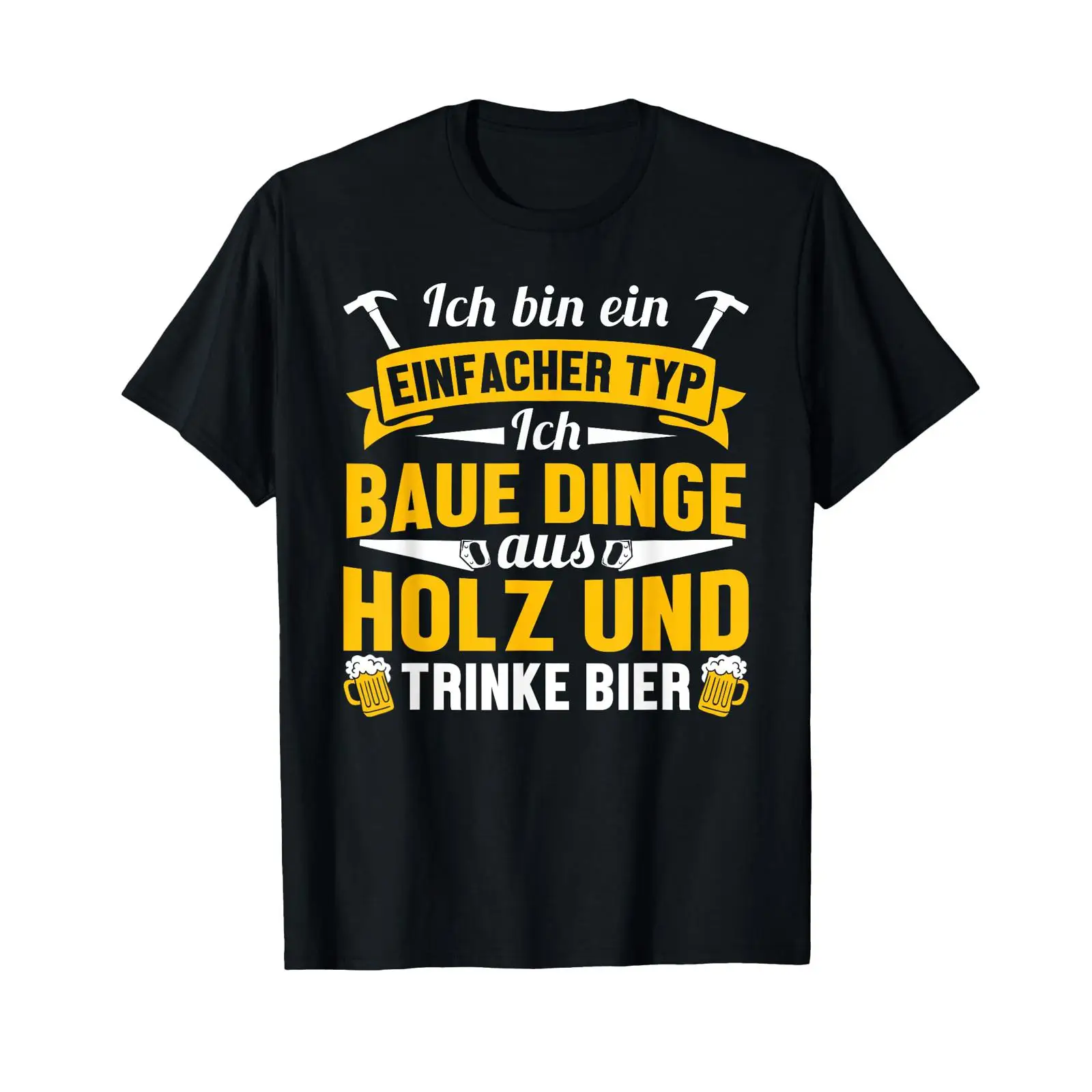 Men'S Fashion Mag - T-shirt da uomo stile carpentiere con
