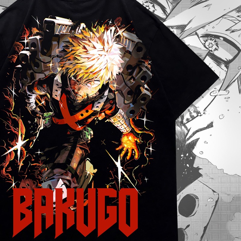 Graphic Tee Oversized - T-shirt con stampa fronte-retro a tema