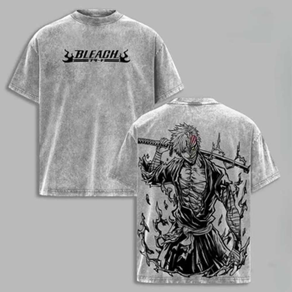Graphic Tee Oversized - T-shirt Vintage Lavata Manga BLEACH Ichigo