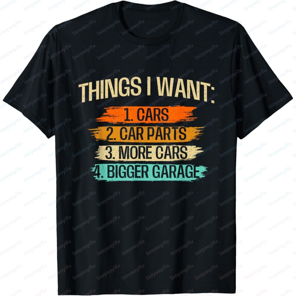 Men'S Fashion Garage - T-Shirt da Uomo con Slogan Divertente