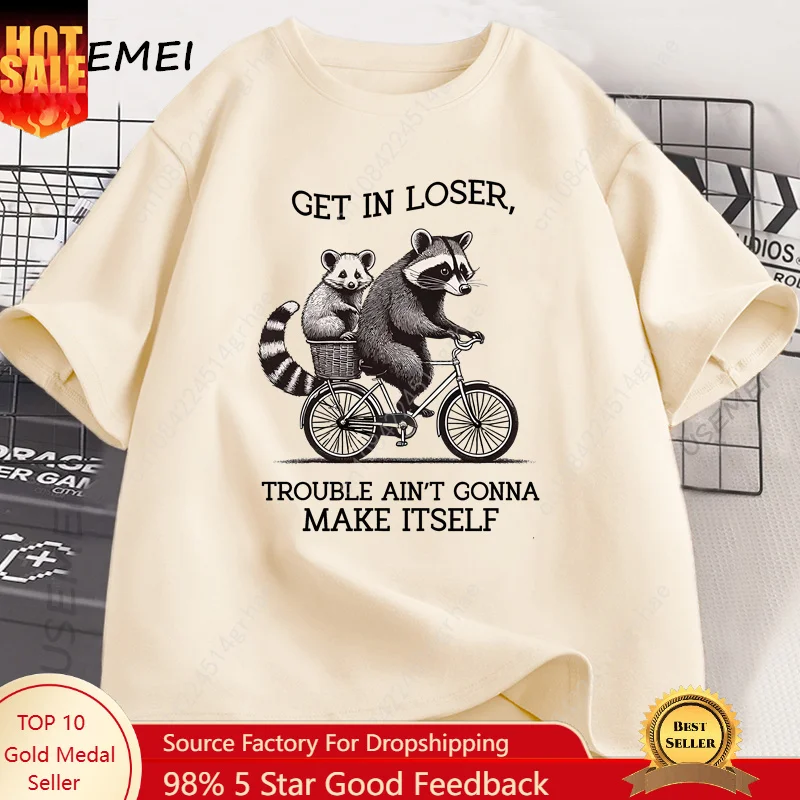 Maglietta 'Get in Loser' con G - Graphic Tee Oversized recensione e prezzo