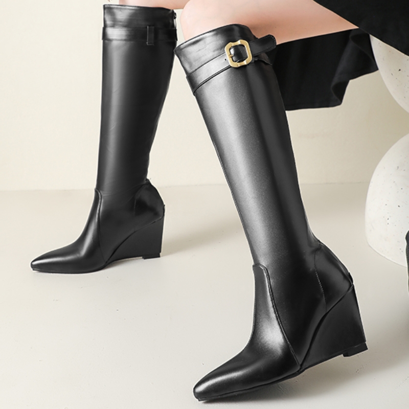 Stivali al ginocchio con zeppa - Men Fashion Elegant recensione e prezzo