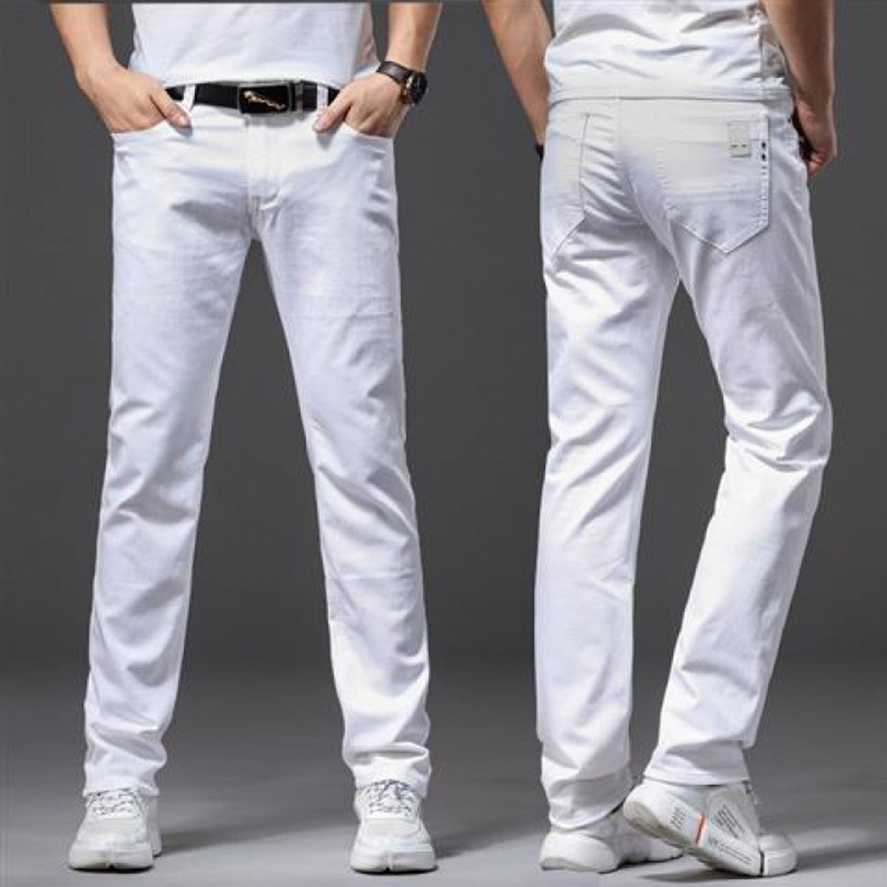 Jeans bianchi da uomo Elastici - Skinny Jeans Ripped recensione e prezzo