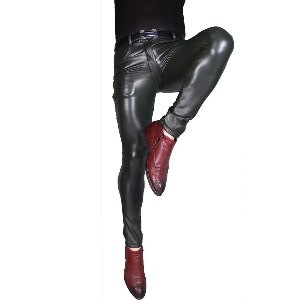 Pantaloni da uomo in ecopelle  - Skinny Jeans Ripped recensione e prezzo