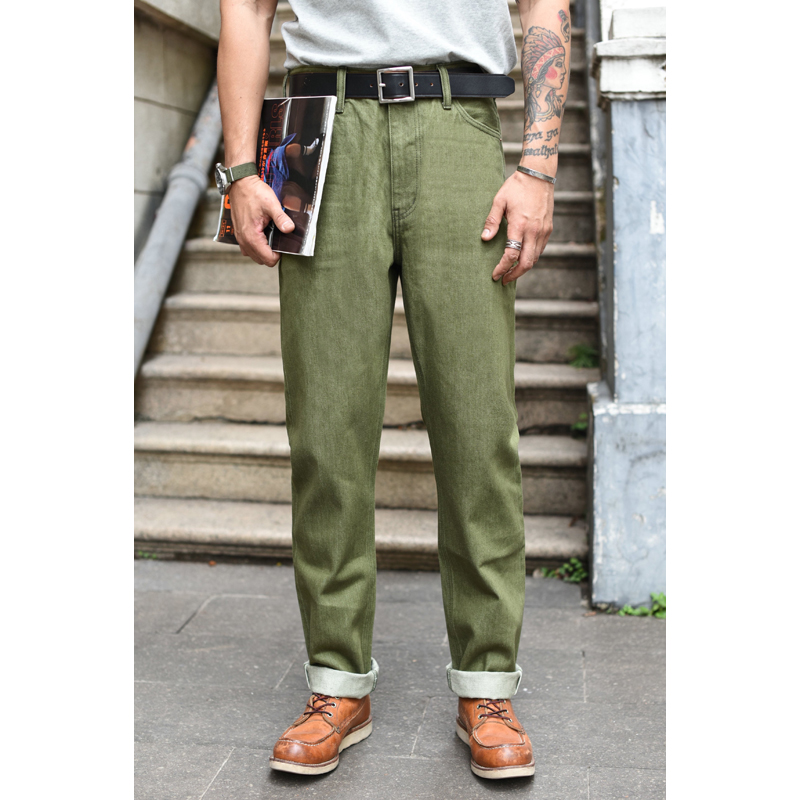 Jeans da Uomo Saucezhan Verde  - Skinny Jeans Ripped recensione e prezzo