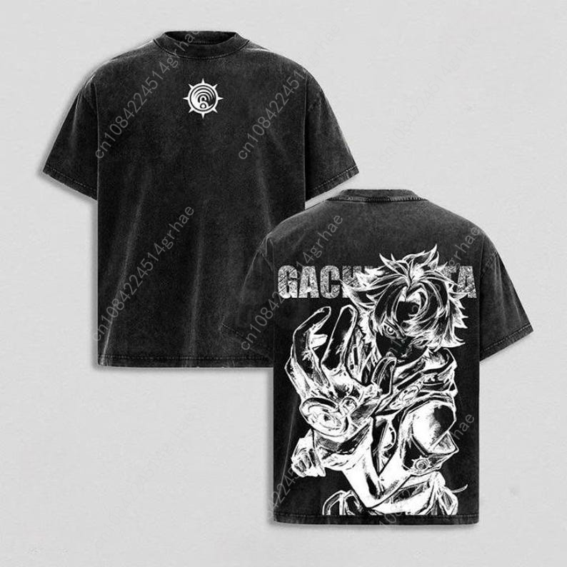 T-shirt Vintage Anime Gachiaku - Graphic Tee Oversized recensione e prezzo